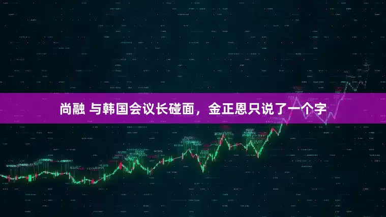 尚融 与韩国会议长碰面，金正恩只说了一个字